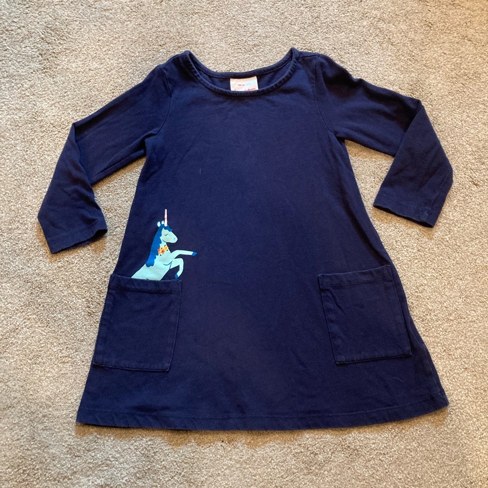 Size 4 Hanna Andersson Unicorn Pocket Dress